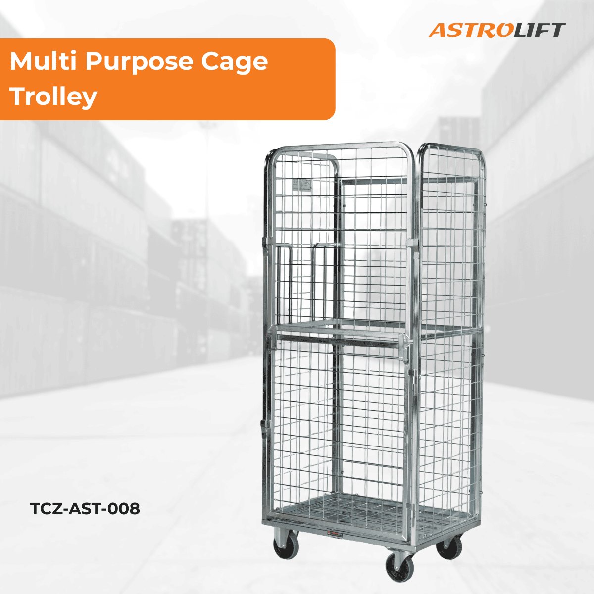 Buy Multi Purpose Cage Trolley in Cage Trolley from Astrolift NZ